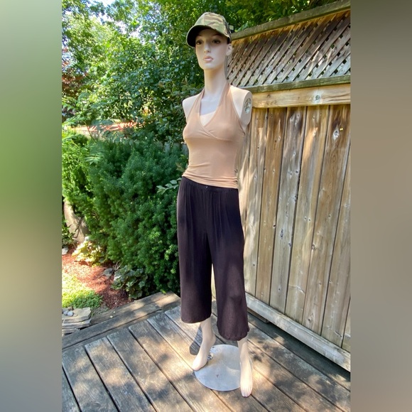 🐦‍⬛4/$20🐦‍⬛ Faded Black Baggy Boho 3/4 Length Pants - Picture 3 of 9